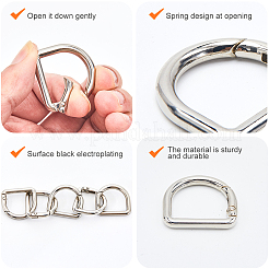 12Pcs Alloy Spring Gate Rings&nbsp;FIND-GF0007-10C