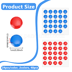 48Pcs 2 Colors PVC Hot & Cold Water Marking for Faucet&nbsp;FIND-NB0007-36