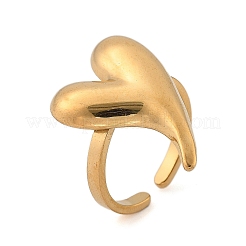 304 Stainless Steel Open Cuff Ring for Women&nbsp;LS-RJEW-M049-05G-03