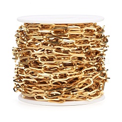 Ion Plating(IP) 304 Stainless Steel Paperclip Chains&nbsp;CHS-D030-02G