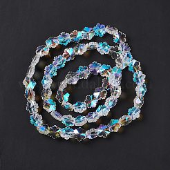Faceted Glass Beads Strands&nbsp;EGLA-E030-01A