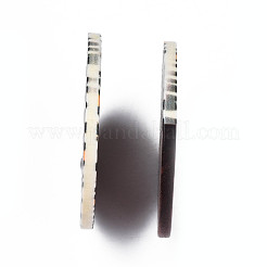 Printed Resin & Wood Pendants&nbsp;RESI-S358-62