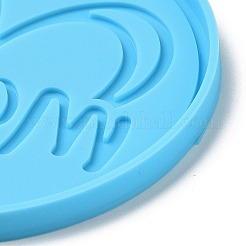 DIY Mother's Day Theme Flat Round Pendant Silicone Molds&nbsp;LS-SIMO-H010-02J