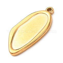 304 Stainless Steel Pendant Cabochon Settings&nbsp;STAS-Z204-04G-05