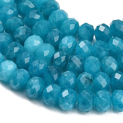 Faceted Dyed Natural White Jade Beads Strands&nbsp;GG-CBAE966-01B-N