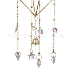 Geometric Metal Suncatchers Wall Hanging Decoration&nbsp;HJEW-G018-01A-G