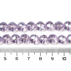 Electroplate Glass Beads Strands&nbsp;EGLA-Q129-01B