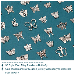 60pcs 30 Style Zinc Alloy Pendants Set&nbsp;PALLOY-PH0002-07