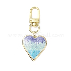 Heart 304 Stainless Steel Enamel Pendant Decorations&nbsp;HJEW-JM02901