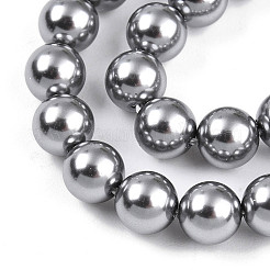 Baking Paint Pearlized Glass Pearl Bead Strands&nbsp;HY-N002-6mm-A01