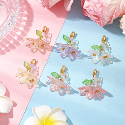 30Pcs Flower Butterfly Acrylic Locking Stitch Marker&nbsp;HJEW-SC0002-21