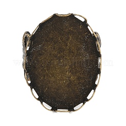 Oval Iron Open Cuff Ring Components&nbsp;IFIN-NH0001-02B-AB