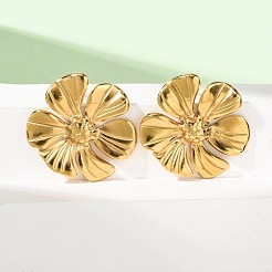 Valentine's Day 304 Stainless Steel Stud Earrings&nbsp;EJEW-C184-01B-G