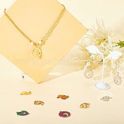 18Pcs 9 Style 304 Stainless Steel Pendants&nbsp;STAS-DC0010-71