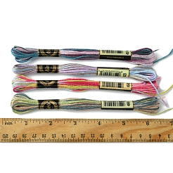 12 Skeins 6 Colors 6-Ply Polyester Embroidery Floss&nbsp;OCOR-FS0001-01B-03