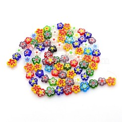 Handmade Millefiori Glass Bead Strands&nbsp;X-LAMP-J035-10mm-M