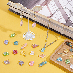 100Pcs 10 Styles Epoxy Resin Pendants&nbsp;RESI-PH0001-53