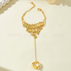 Vintage Brass Gold Coin Link Ring Bracelets for Women&nbsp;OX7781