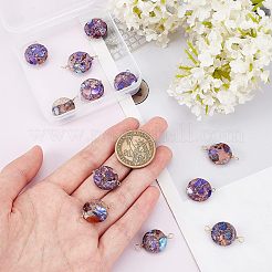 12Pcs 2 Style Natural Imperial Jasper Connector Charms&nbsp;FIND-FG0001-54