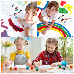Plastic Paint Palettes with Thumb Hole&nbsp;DIY-GA0001-62
