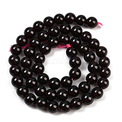 Mozambique Import Natural Grade AAAA Garnet Round Beads Strands&nbsp;G-E300-AAAA-8mm