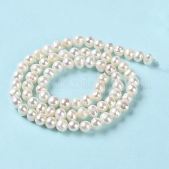 Natural Cultured Freshwater Pearl Beads Strands&nbsp;PEAR-E018-56