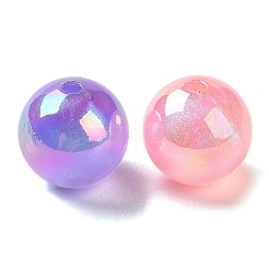 UV Plating Acrylic Beads with Giltter Powder&nbsp;X-PACR-E003-06