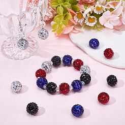 20Pcs 4 Colors Acrylic Rhinestone Beads&nbsp;OACR-SC0003-05
