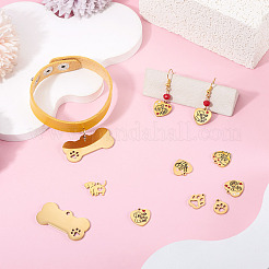 8Pcs 8 Styles 304 Stainless Steel Pendants&nbsp;STAS-TA0006-47