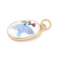 Printed Brass Pendants&nbsp;X-KK-D104-02B-G