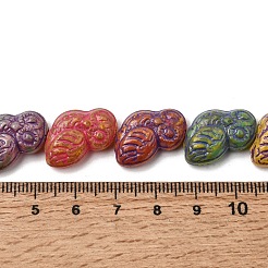 Painted Glass Beads Strands&nbsp;GLAA-Z021-08