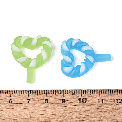 Luminous & Frosted Transparent Resin Cabochons&nbsp;RESI-T026-09M