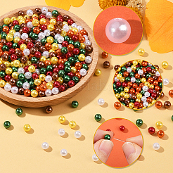 6 Colors Imitation Pearl Acrylic Beads&nbsp;OACR-SP0001-76A