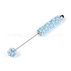ABS Imitation Pearl & Polymer Clay Pave Rhinestone Touch Screen Stylus&nbsp;AJEW-T013-06C
