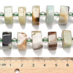 Natural Flower Amazonite Beads Strands&nbsp;G-L642-H10-01
