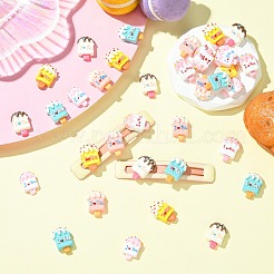 36Pcs 6 Colors Opaque Resin Cabochons&nbsp;RESI-CJ0004-89