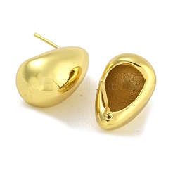 Rack Plating Teardrop Brass Stud Earrings for Women&nbsp;EJEW-G410-60G