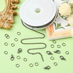DIY Chain Bracelet Necklace Making Kit&nbsp;DIY-YW0006-37