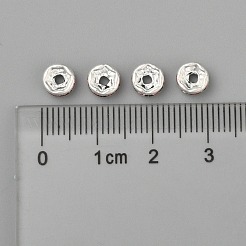 Brass Grade A Rhinestone Spacer Beads&nbsp;RB-A014-Z6mm-27S