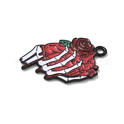 Halloween Alloy Enamel Pendants&nbsp;FIND-G099-01EB-01