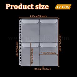 PVC Plastic Album Binder Refill Pages&nbsp;FIND-WH0173-118B