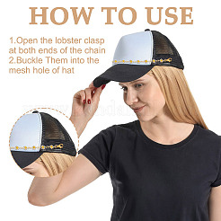 Brass Enamel Link Baseball Cap Chain&nbsp;AJEW-GO00028