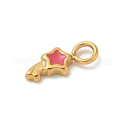 Ion Plating(IP) 304 Stainless Steel Enamel Charms&nbsp;STAS-G351-06G-03
