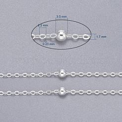 Brass Flat Oval Cable Chains&nbsp;X-CHC018Y-S