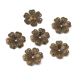 6-Petal Iron Bead Caps&nbsp;IFIN-WH0070-03AB