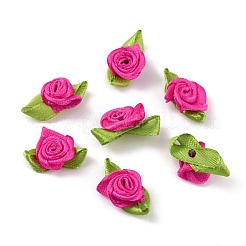 Polyester Rose Ornaments&nbsp;DIY-WH0308-242F