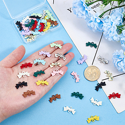 48Pcs 12 Styles Spray Painted Alloy Connector Charms&nbsp;FIND-PH0061-64