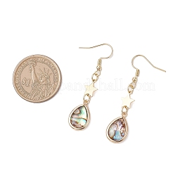 5 Pairs 5 Styles Brass Enamel Dangle Earrings&nbsp;EJEW-JE06570
