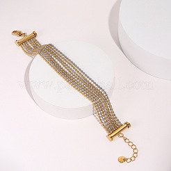 304 Stainless Steel Multi Strand Ball Chains Bracelets for Women&nbsp;FS-WGF1B10-02
