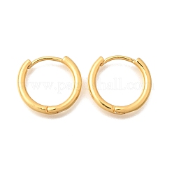 Brass Huggie Hoop Earrings&nbsp;EJEW-G465-01G